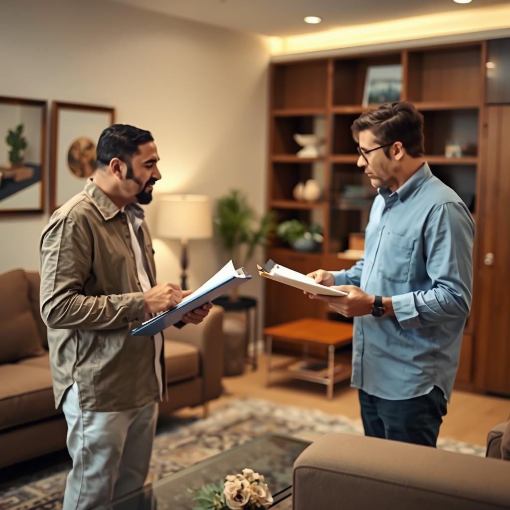 المعاينة وتقديم عرض سعر لنقل العفش