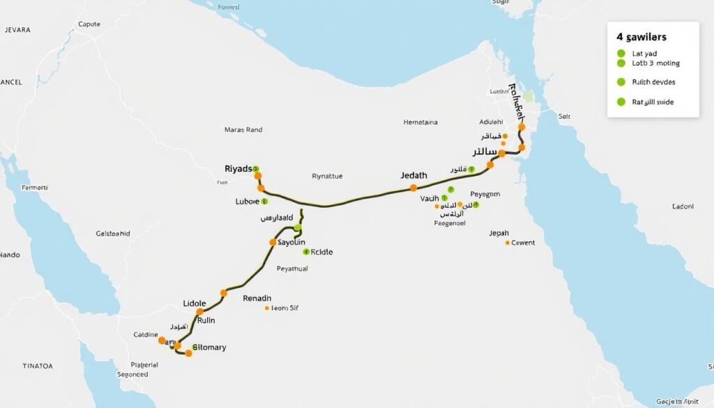 خريطة مناطق خدمة نقل العفش بين الرياض وجدة خريطة مناطق خدمة نقل العفش بين الرياض وجدة