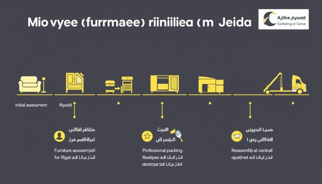 مراحل نقل العفش من الرياض إلى جدة مراحل نقل العفش من الرياض إلى جدة