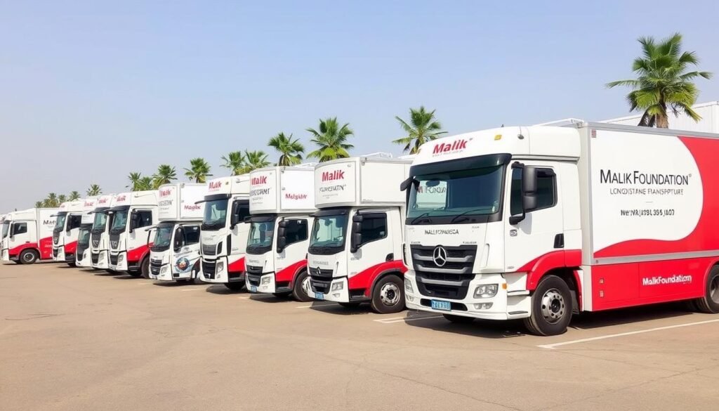 أسطول سيارات مؤسسة مالك لنقل العفش من الرياض إلى شرورة