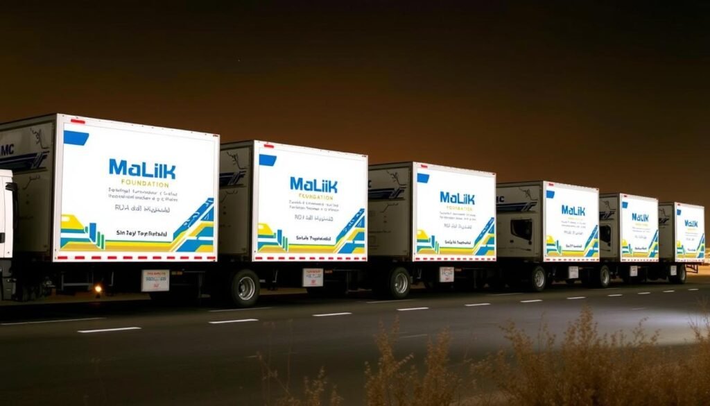 أسطول سيارات مؤسسة مالك لنقل العفش من الرياض إلى نجران