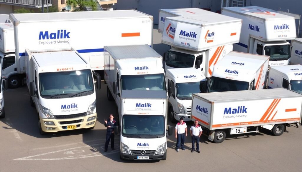 أسطول سيارات مؤسسة مالك لنقل عفش من الرياض إلى شقراء