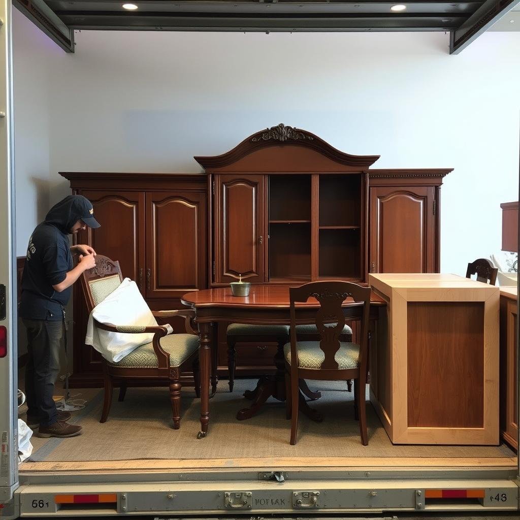 تغليف احترافي للأثاث الخشبي الفاخر أثناء نقل عفش من الرياض إلى المدينة المنورة
