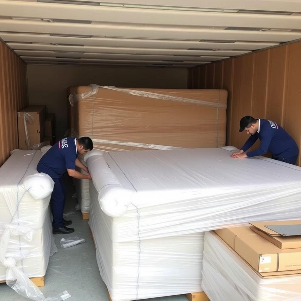تغليف احترافي للأثاث قبل نقله من الرياض إلى الدمام تغليف احترافي للأثاث قبل نقله من الرياض إلى الدمام