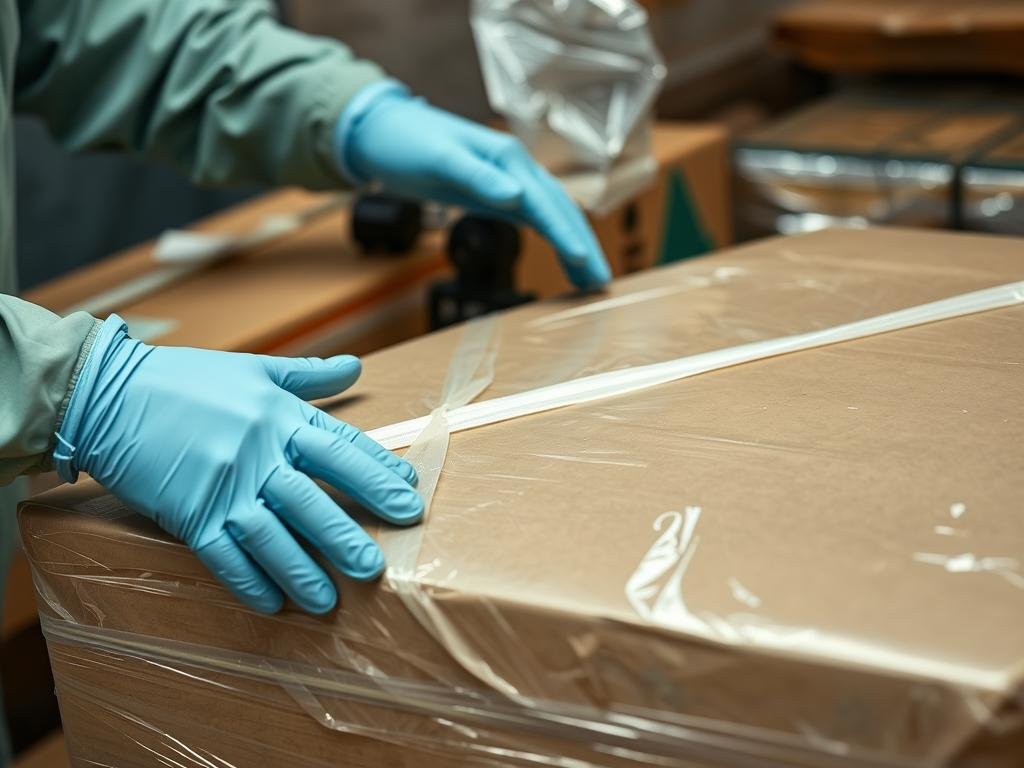 تغليف خاص للقطع الثمينة أثناء نقل العفش من الرياض إلى رفحاء