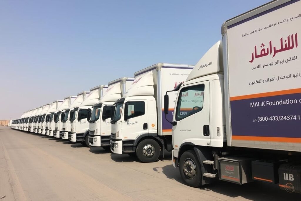 شاحنات مؤسسة مالك المجهزة لنقل العفش من الرياض إلى رفحاء