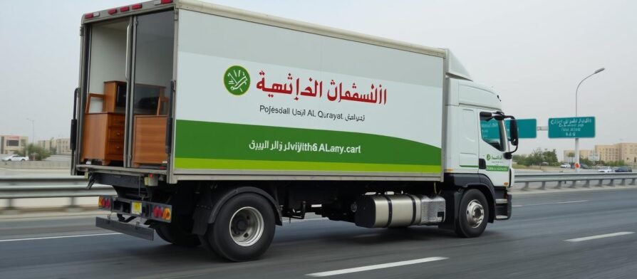 شاحنة نقل عفش من الرياض إلى القريات تابعة لمؤسسة مالك