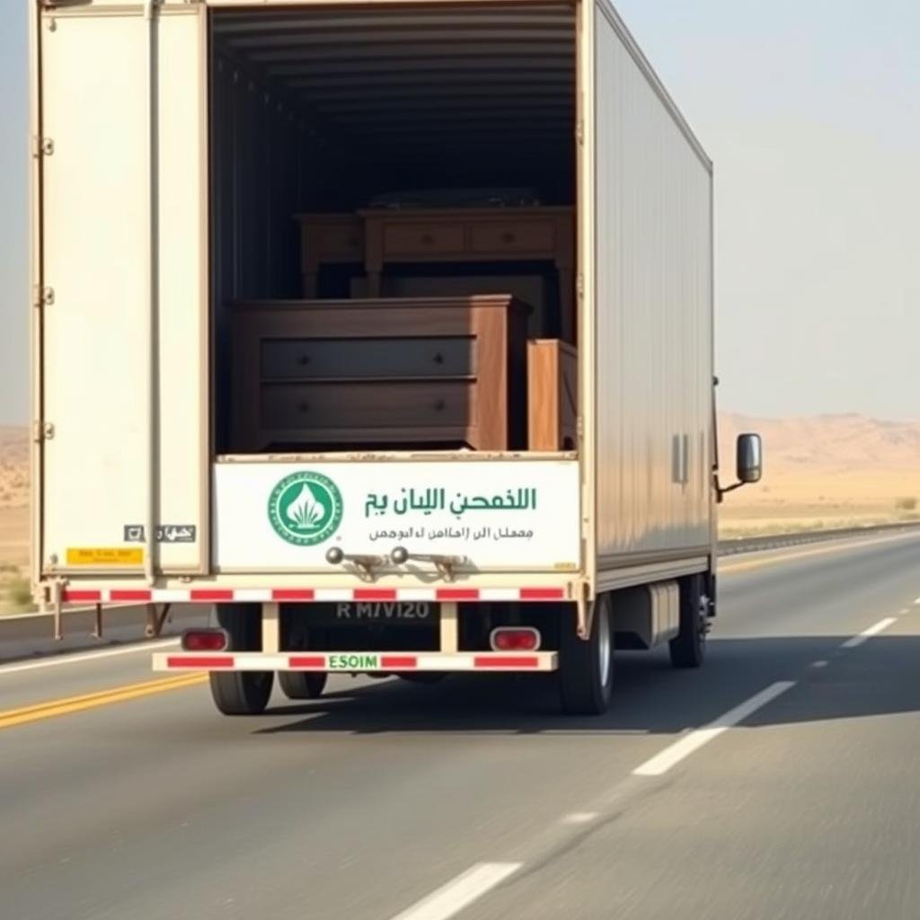 شاحنة نقل عفش من الرياض إلى المدينة المنورة مجهزة بأحدث وسائل الأمان