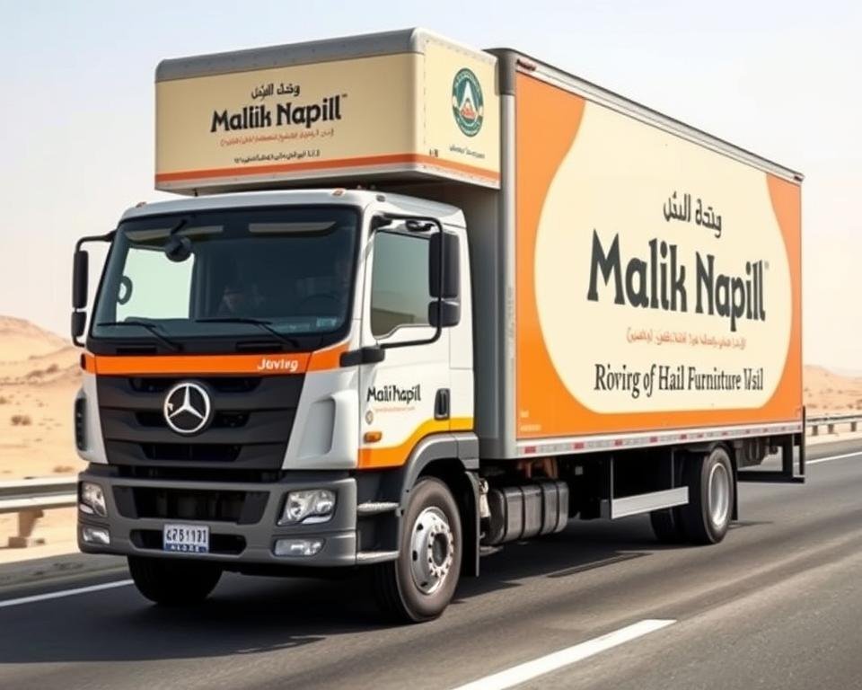 شاحنة نقل عفش من الرياض إلى حائل تابعة لمؤسسة مالك