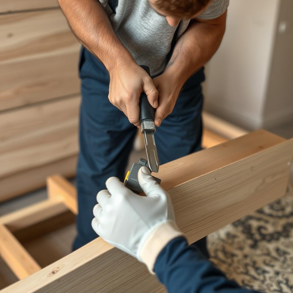 عملية فك وتركيب الأثاث باحترافية عند نقل العفش من الرياض إلى بيشة