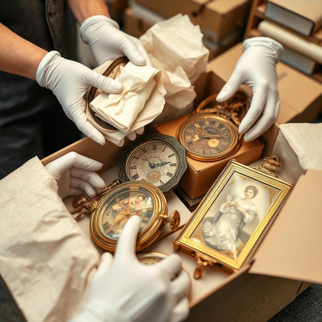 عناية فائقة بالتحف والأنتيكات أثناء نقل عفش من الرياض إلى المدينة المنورة