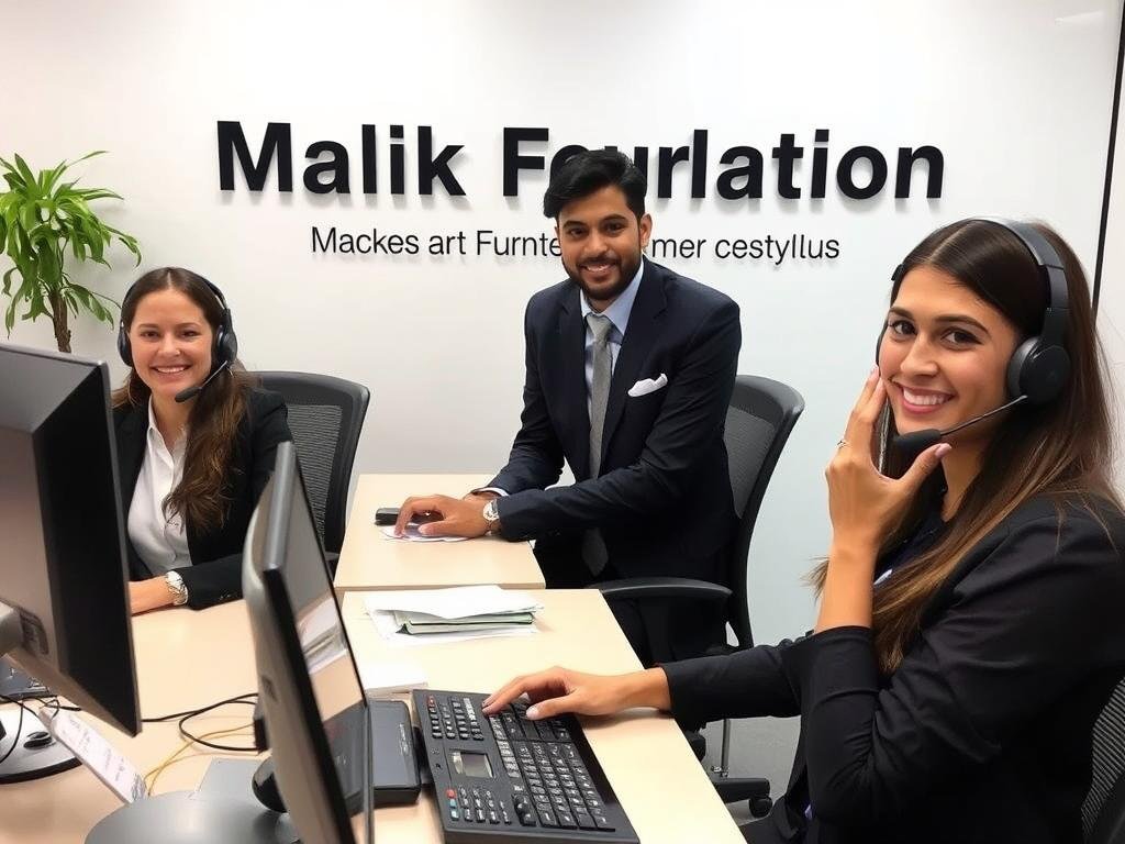 فريق خدمة العملاء في مؤسسة مالك لنقل العفش من الرياض إلى القريات