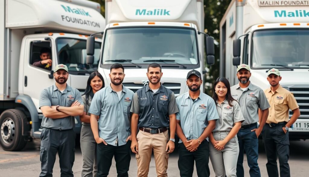 فريق عمل مؤسسة مالك المتخصص في نقل العفش