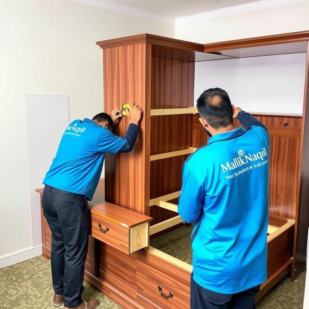 فك وتركيب الأثاث في خدمة نقل عفش من الرياض إلى حائل