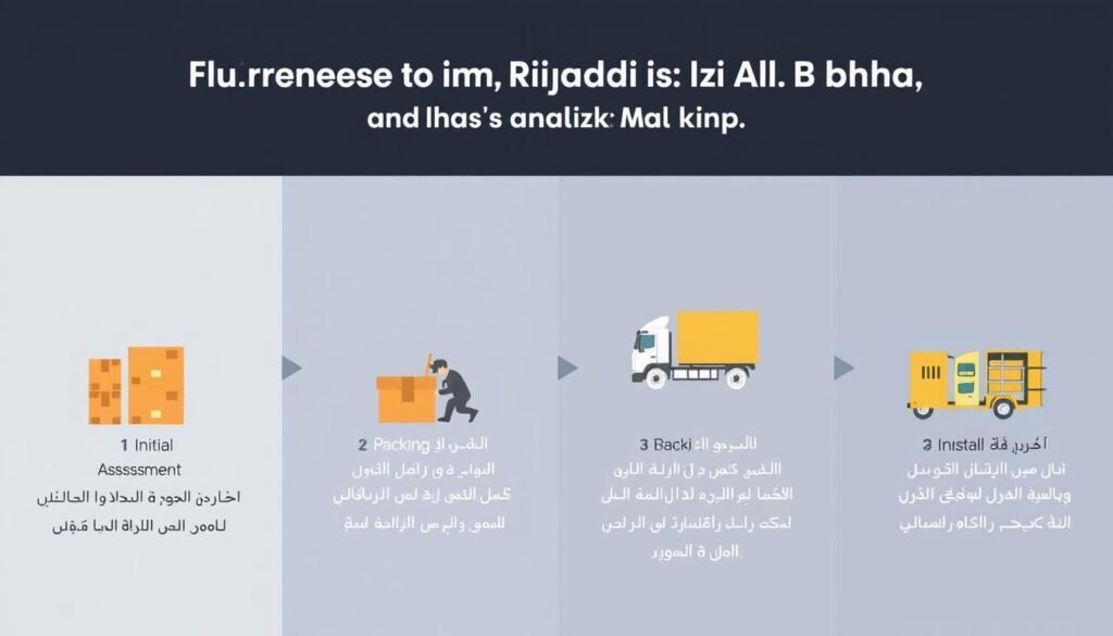 مراحل نقل العفش من الرياض إلى الباحة مع مؤسسة مالك