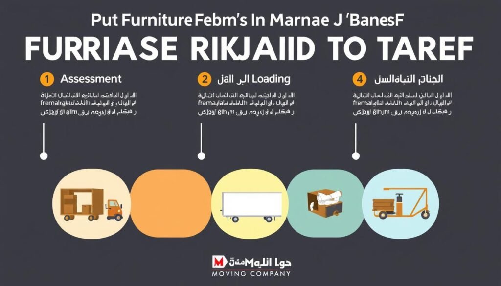 مراحل نقل العفش من الرياض إلى الطريف