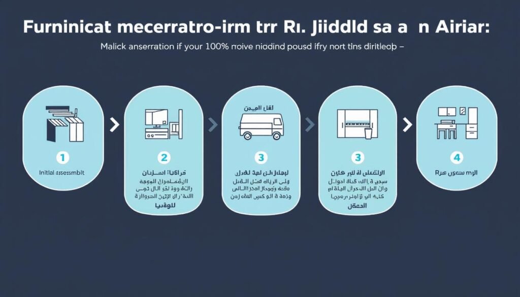مراحل نقل العفش من الرياض إلى عرعر مع مؤسسة مالك
