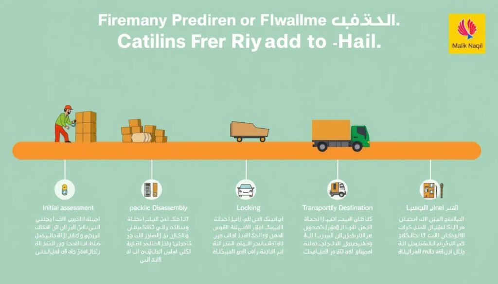 مراحل نقل عفش من الرياض إلى حائل مع مؤسسة مالك