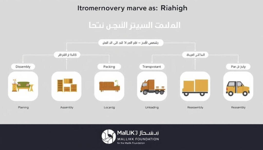 مراحل نقل عفش من الرياض إلى رابغ بطريقة احترافية