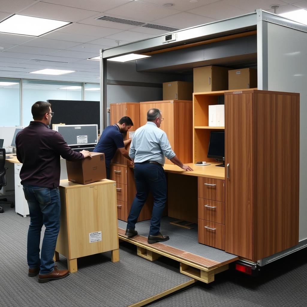 نقل أثاث المكاتب والشركات من الرياض إلى الخبر