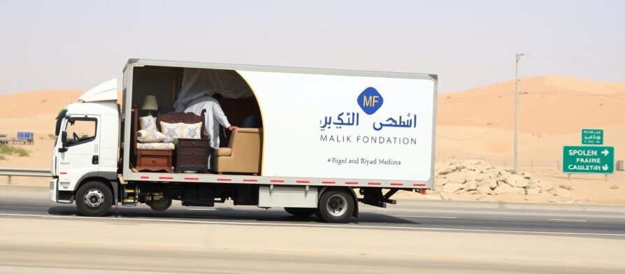 نقل عفش من الرياض إلى المدينة المنورة مع شاحنة نقل حديثة ومجهزة