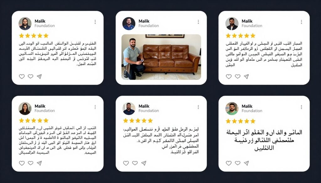 آراء وتقييمات عملاء مؤسسة مالك لنقل العفش