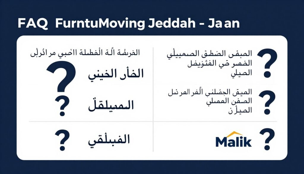 أسئلة شائعة حول خدمات شركة نقل عفش من جدة إلى جازان