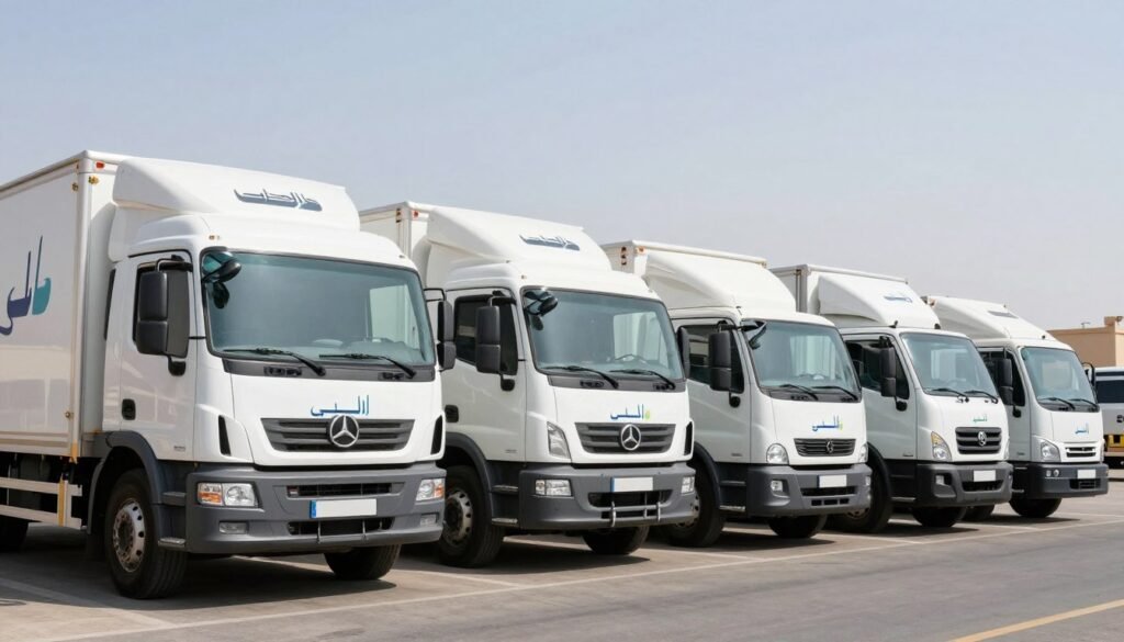 أسطول شاحنات مؤسسة مالك لنقل العفش من جدة إلى القصيم أسطول شاحنات مؤسسة مالك لنقل العفش من جدة إلى القصيم