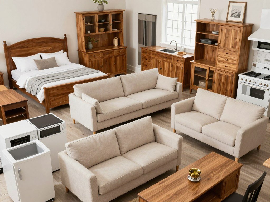 أنواع مختلفة من الأثاث تنقلها شركة نقل عفش من جدة إلى خليص