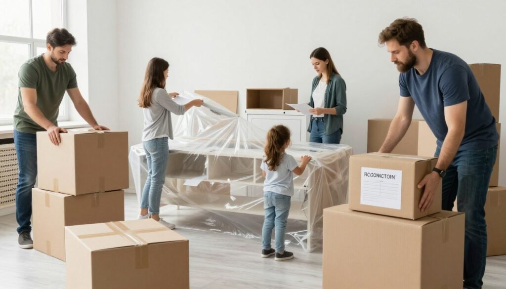 تحضيرات نقل العفش من جدة إلى رماح