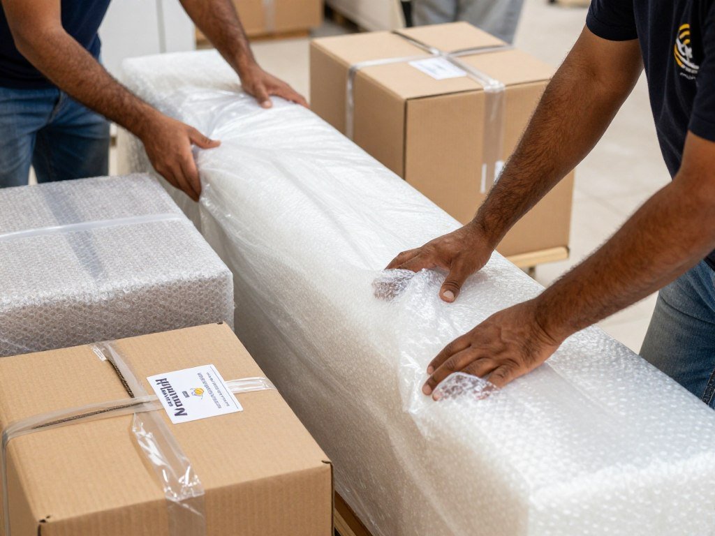 تغليف احترافي للعفش والأثاث قبل النقل من جدة إلى نجران