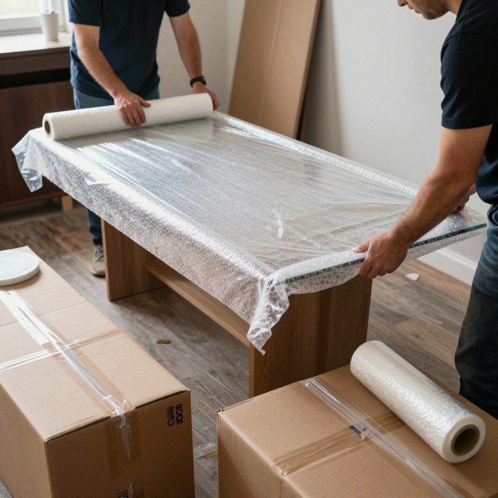 تغليف الأثاث باحترافية من شركة نقل عفش من جدة إلى سراة عبيدة