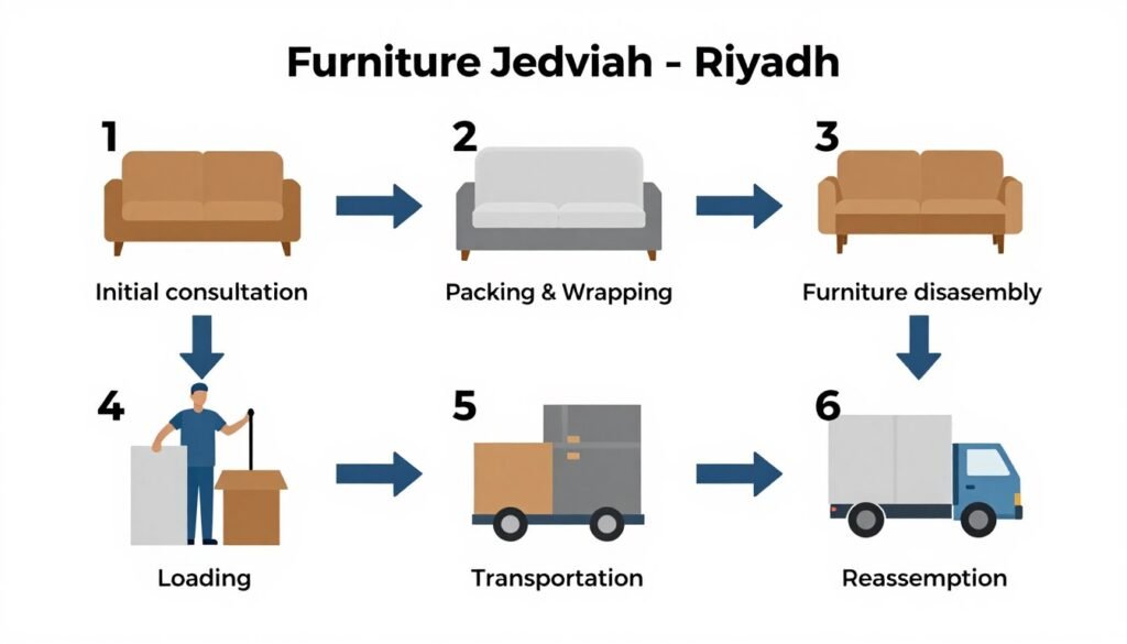 خطوات نقل العفش من جدة إلي الرياض مع مؤسسة مالك خطوات نقل العفش من جدة إلي الرياض مع مؤسسة مالك