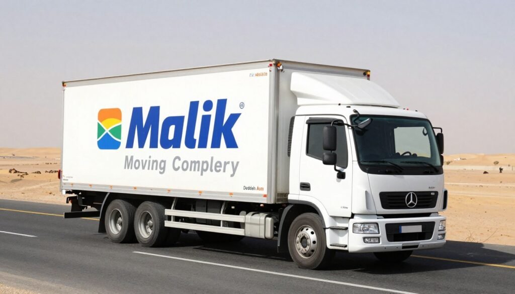 شاحنة نقل عفش تابعة لمؤسسة مالك في طريقها من جدة إلى عرعر شاحنة نقل عفش تابعة لمؤسسة مالك في طريقها من جدة إلى عرعر