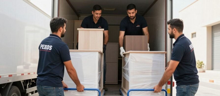 شركة نقل عفش من جدة إلي الرياض - فريق متخصص يقوم بتحميل الأثاث