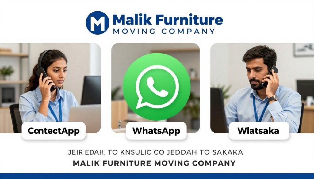 طرق التواصل مع شركة نقل عفش من جدة إلى سكاكا