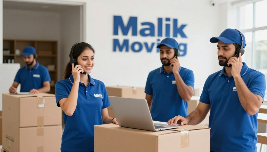 فريق خدمة العملاء في شركة نقل عفش من جدة إلى جازان