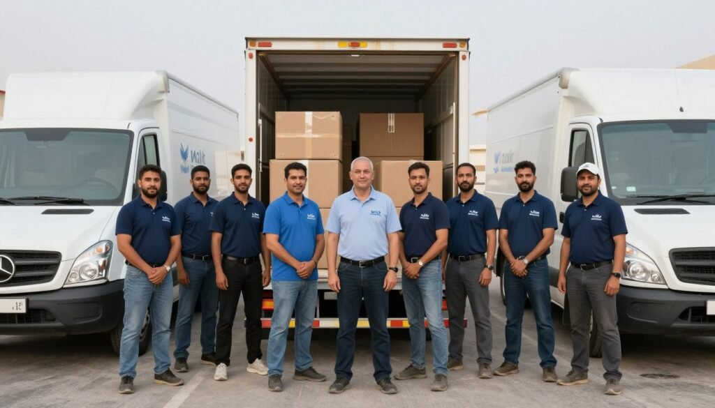 فريق عمل مؤسسة مالك المحترف لنقل العفش من جدة إلى نجران