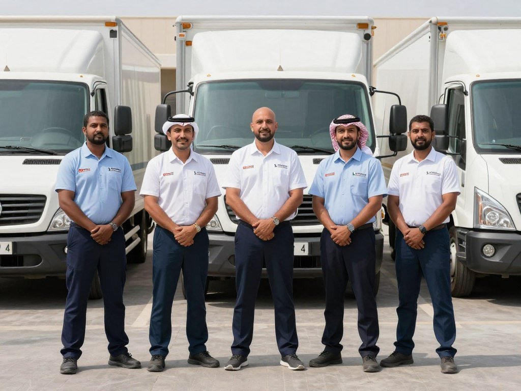 فريق عمل مؤسسة مالك لنقل العفش من جدة إلى الزلفي