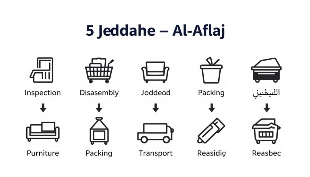 مراحل نقل العفش من جدة إلى الأفلاج