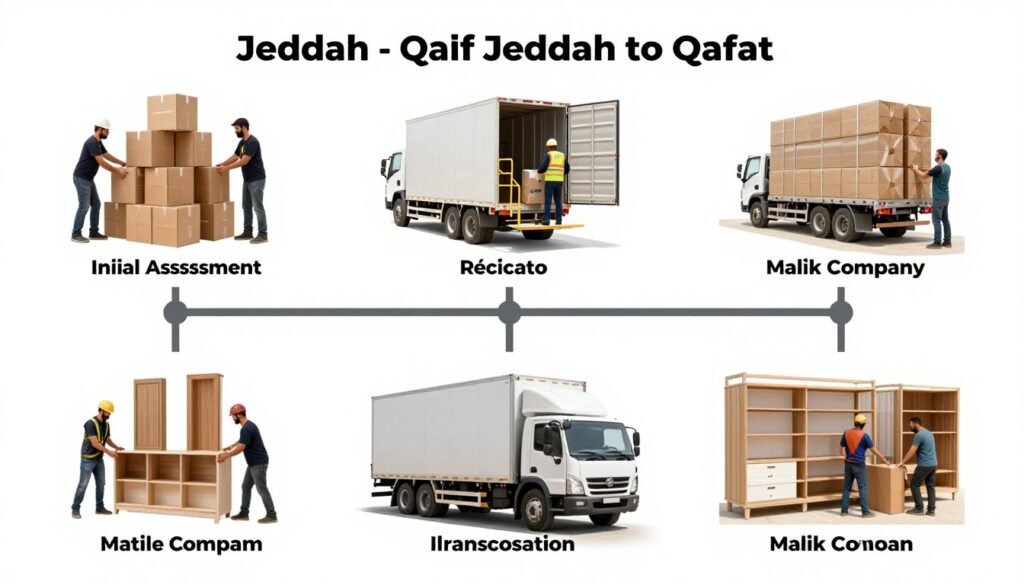 مراحل نقل العفش من جدة إلى القطيف مع مؤسسة مالك