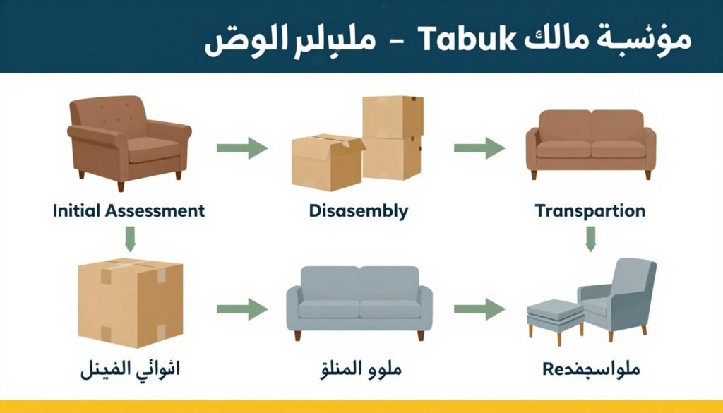مراحل نقل العفش من جدة إلى تبوك