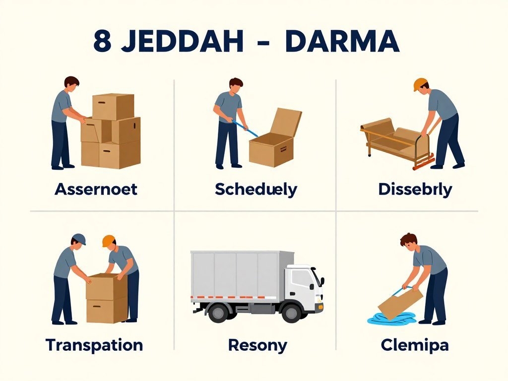 مراحل نقل العفش من جدة إلى ضرما مراحل نقل العفش من جدة إلى ضرما