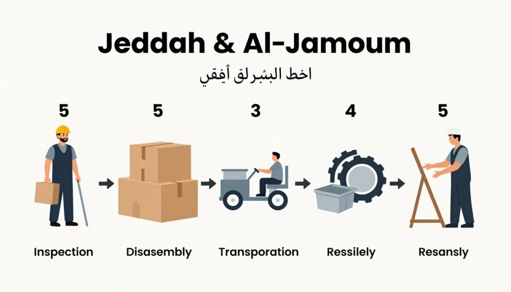 مراحل نقل العفش من شركة نقل عفش من جدة إلى الجموم مراحل نقل العفش من شركة نقل عفش من جدة إلى الجموم