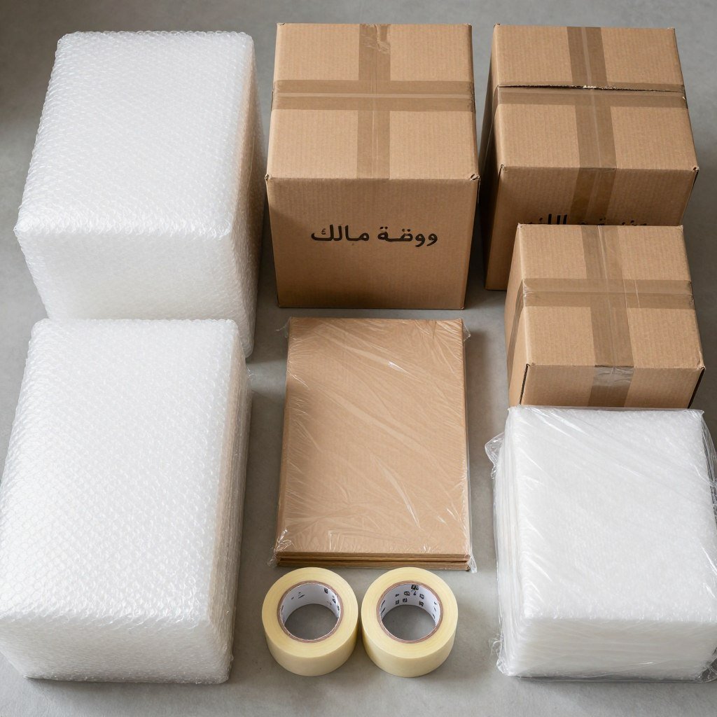 مواد تغليف العفش المستخدمة في شركة نقل عفش من جدة إلى حائل