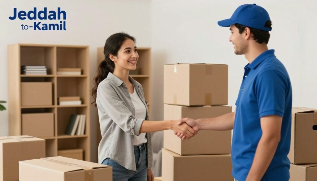 نقل عفش آمن من جدة إلى الكامل