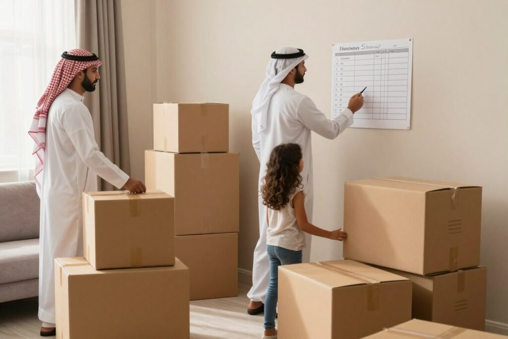 استعدادات نقل العفش والتعبئة المنزلية استعدادات نقل العفش والتعبئة المنزلية