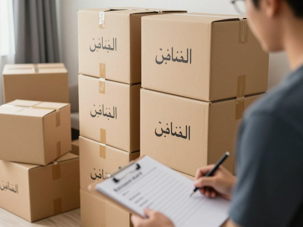 التحضير لعملية نقل العفش التحضير لعملية نقل العفش