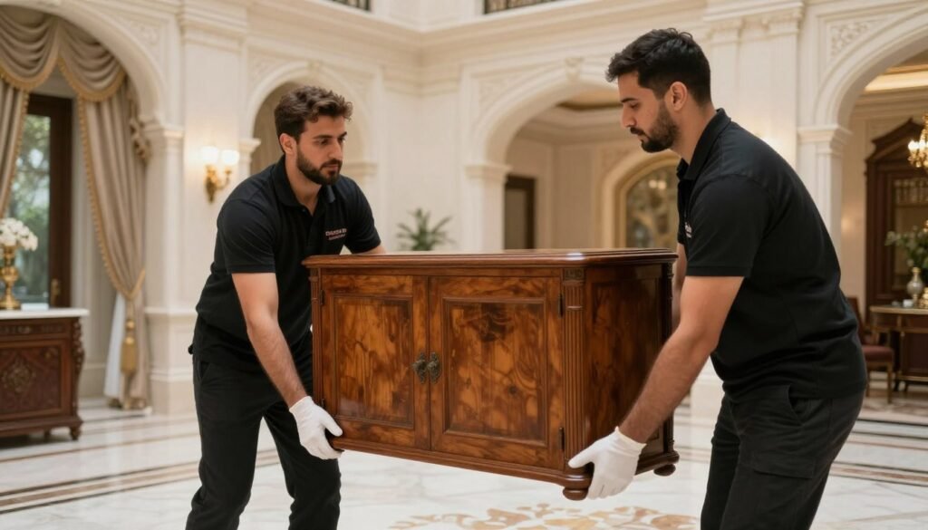 التعامل الخاص مع الأثاث الثمين والتحف