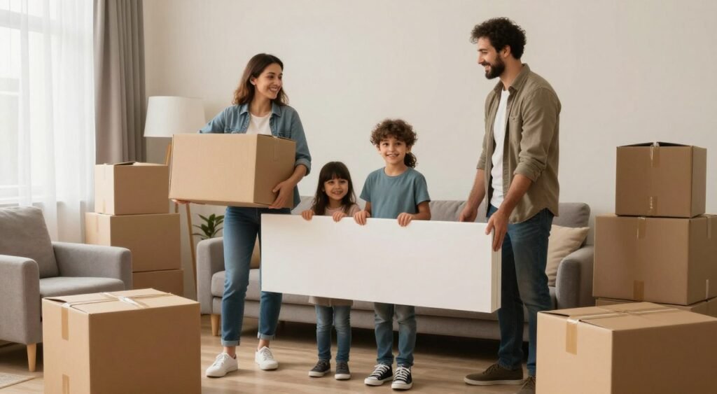 المكان الجديد بعد نقل العفش بنجاح المكان الجديد بعد نقل العفش بنجاح